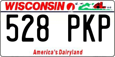 WI license plate 528PKP