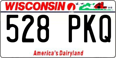 WI license plate 528PKQ