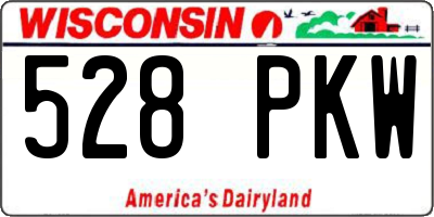 WI license plate 528PKW