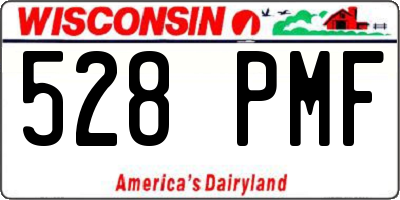 WI license plate 528PMF