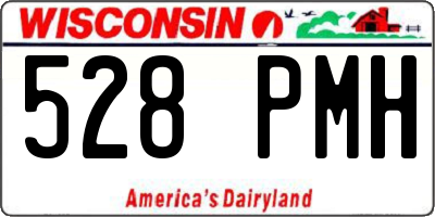 WI license plate 528PMH