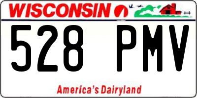 WI license plate 528PMV