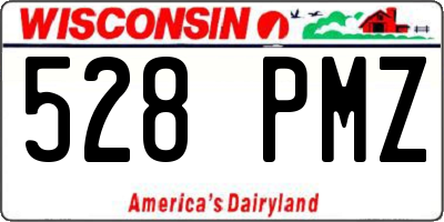 WI license plate 528PMZ