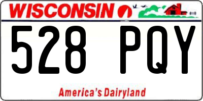 WI license plate 528PQY