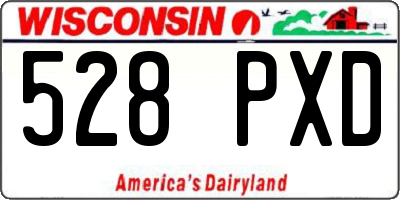 WI license plate 528PXD