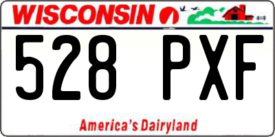WI license plate 528PXF