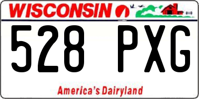 WI license plate 528PXG