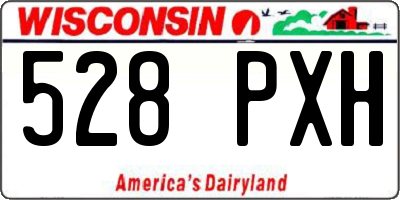 WI license plate 528PXH