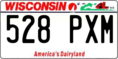 WI license plate 528PXM