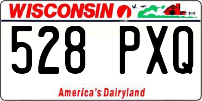 WI license plate 528PXQ