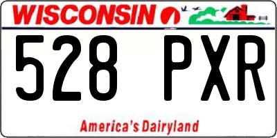 WI license plate 528PXR