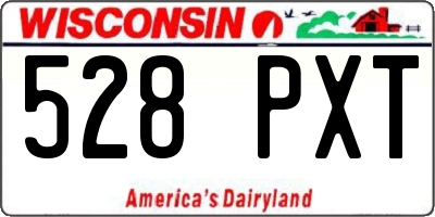 WI license plate 528PXT