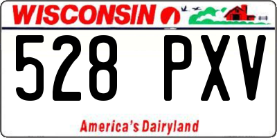 WI license plate 528PXV