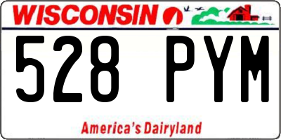 WI license plate 528PYM