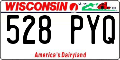 WI license plate 528PYQ
