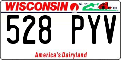 WI license plate 528PYV