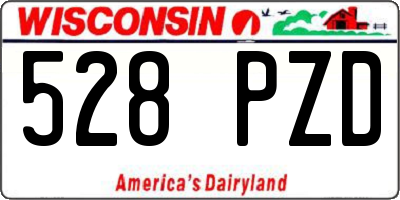WI license plate 528PZD