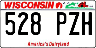 WI license plate 528PZH