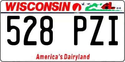 WI license plate 528PZI