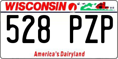 WI license plate 528PZP