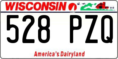 WI license plate 528PZQ