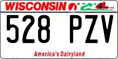 WI license plate 528PZV