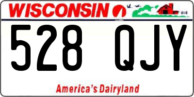 WI license plate 528QJY
