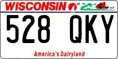 WI license plate 528QKY