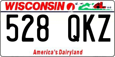 WI license plate 528QKZ