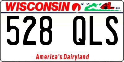WI license plate 528QLS