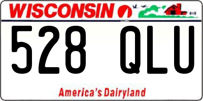 WI license plate 528QLU