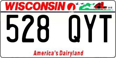 WI license plate 528QYT