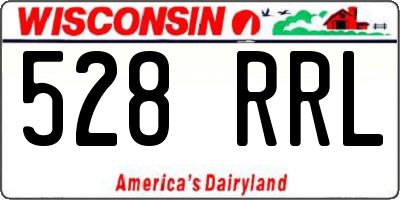 WI license plate 528RRL