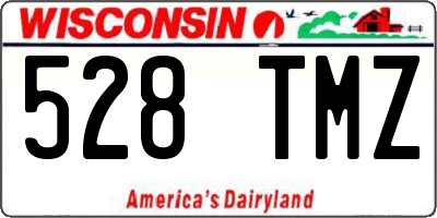 WI license plate 528TMZ