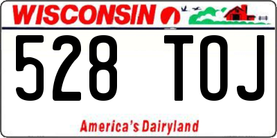 WI license plate 528TOJ