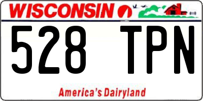 WI license plate 528TPN