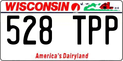 WI license plate 528TPP