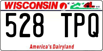 WI license plate 528TPQ