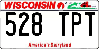 WI license plate 528TPT