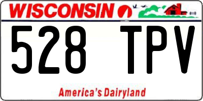WI license plate 528TPV