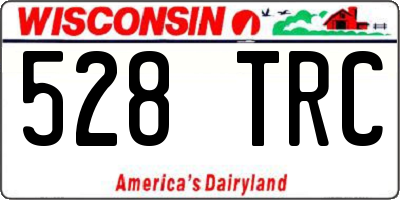 WI license plate 528TRC