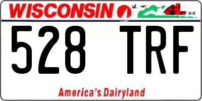 WI license plate 528TRF