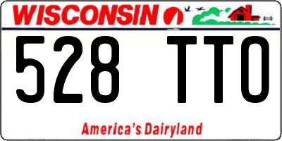 WI license plate 528TTO