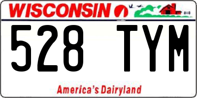 WI license plate 528TYM