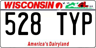 WI license plate 528TYP