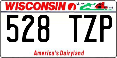 WI license plate 528TZP