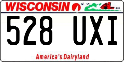 WI license plate 528UXI
