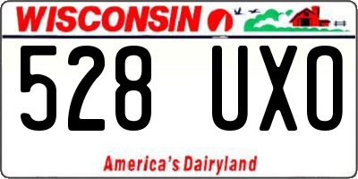WI license plate 528UXO