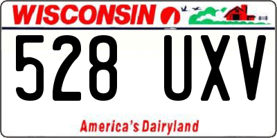 WI license plate 528UXV