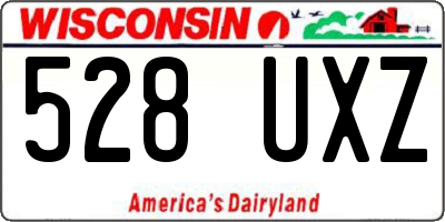 WI license plate 528UXZ